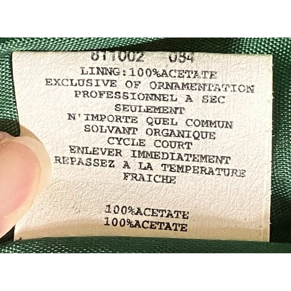 Vintage Jessica McClintock Gunne Sax Cocktail Strapless Dress Emerald Green Sz 5